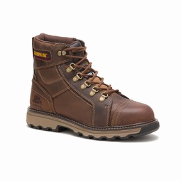 Caterpillar Granger Steel Toe Work Férfi Bakancs Sötét Bézs, HU-C092